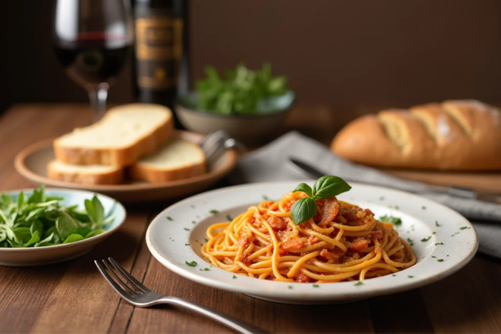 Spaghetti Carbonara plate