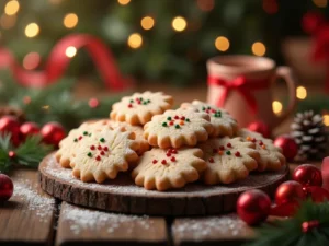 Plätzchen Teig auf einem Holzbrett ausrollen – Schritt-für-Schritt Anleitung zum Ausstechen von Weihnachtsplätzchen