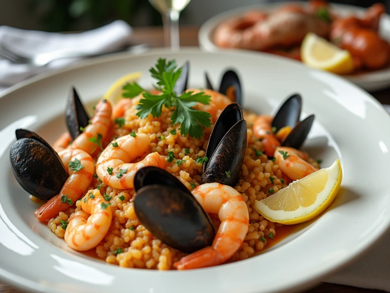 talienisches Risotto Rezept mit Meeresfrüchten – Risotto mit Muscheln und Garnelen.